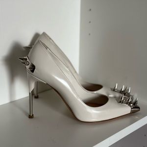 Alexander McQueen Spike Heels in White